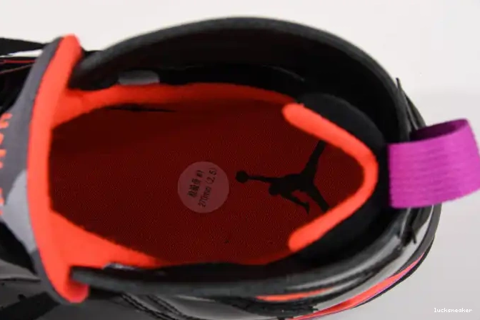 Reps LUCY Black Retro Jordan 313358-006 7 Air Patent 0429